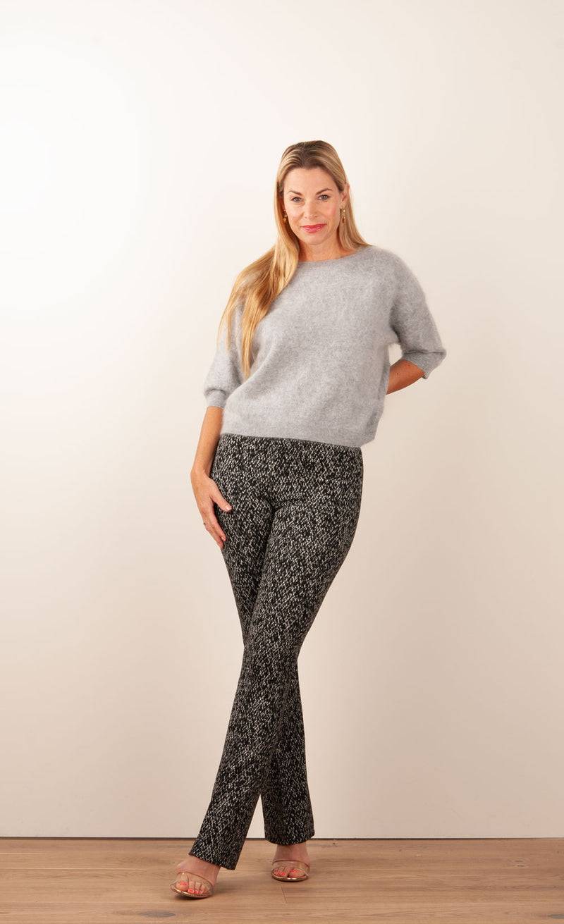 fleur Kaschmir Pullover Melange Grau Letzte 3 Tage