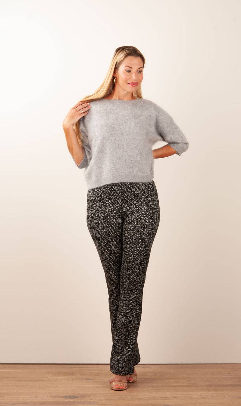 fleur Kaschmir Pullover Melange Grau Letzte 3 Tage