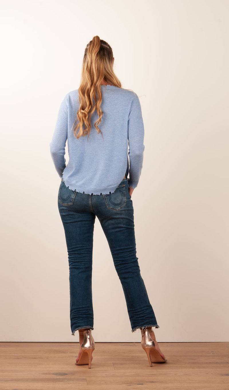 Kujten Kaschmir Pullover Blau Discount Store für neue Produkte
