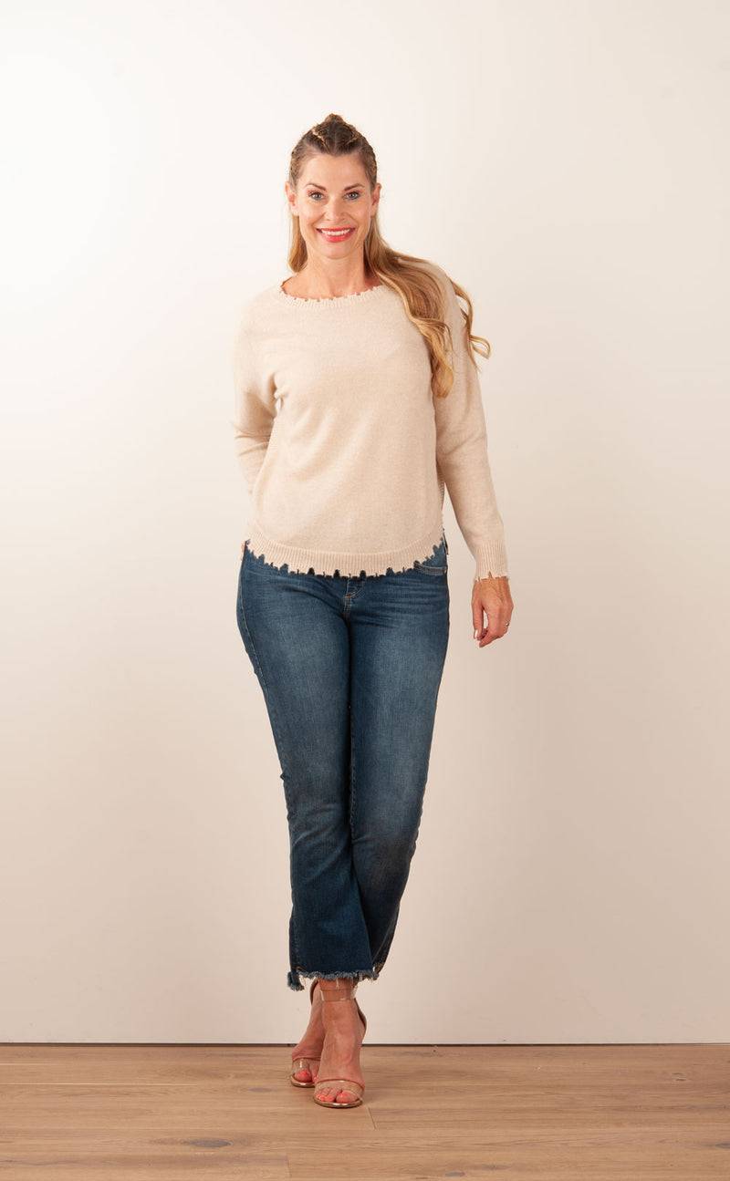 Kujten Kaschmir Pullover Beige Nur noch ein Tag übrig