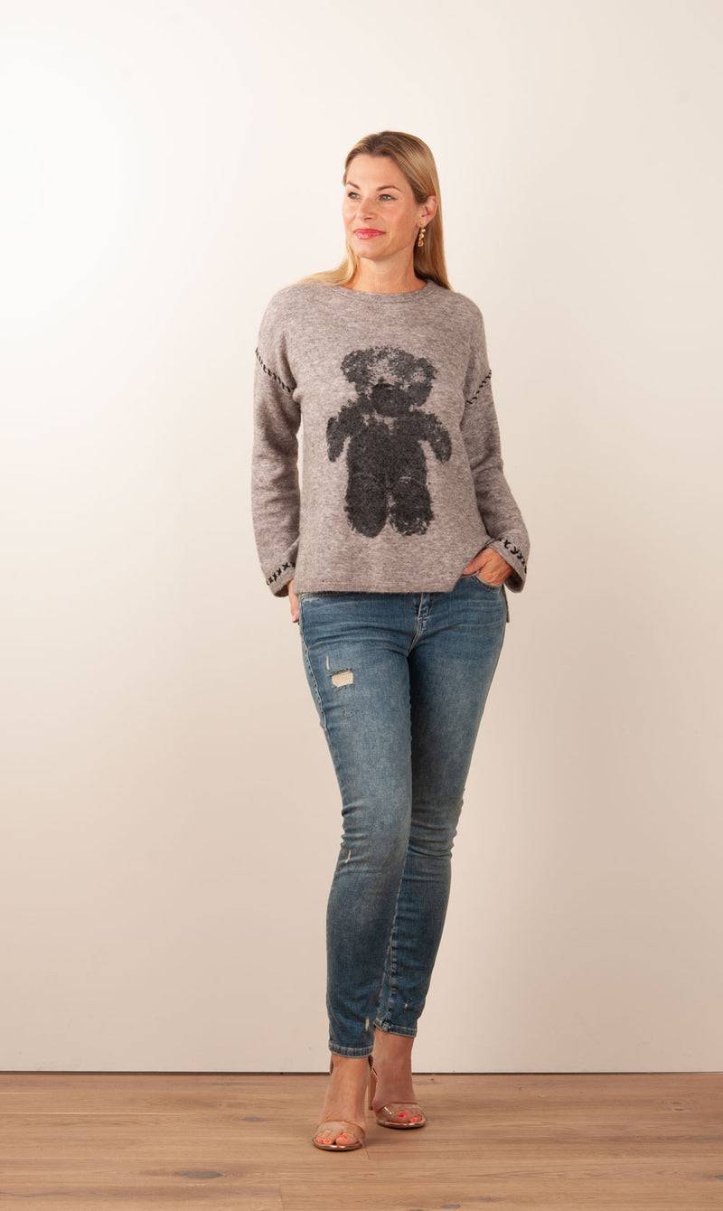 Grace Pullover „Teddy“ Taupe Auslauf