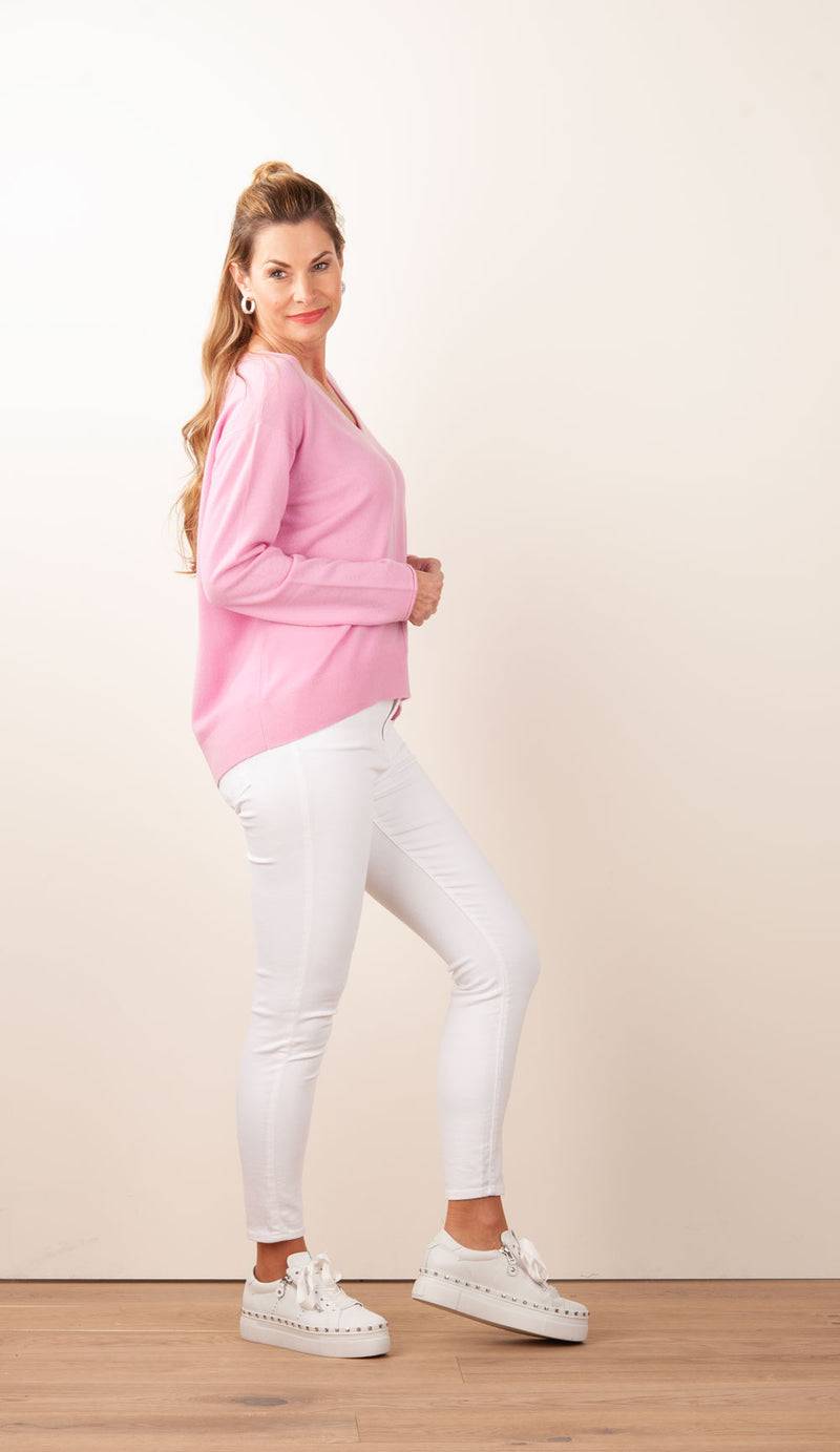 fleur Kaschmir Pullover Pink Fabrik Onlineshop