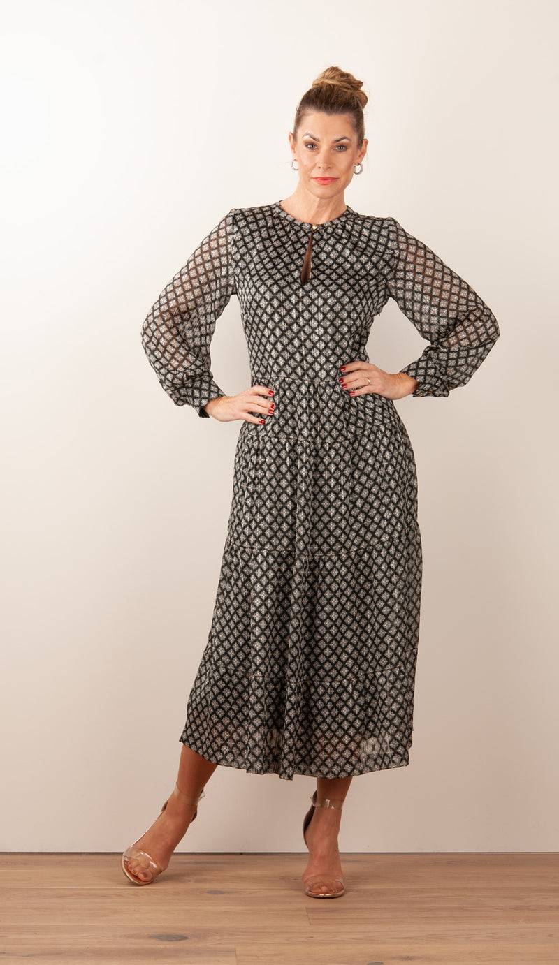 fleur Kleid Schwarz | Multicolor Muttertagsangebot
