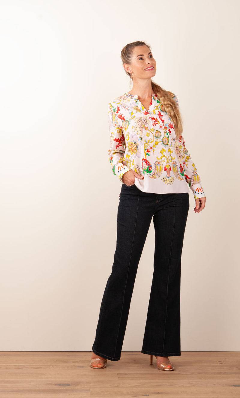 Herzensangelegenheit Bluse Puder | Multicolor Große Rabatte