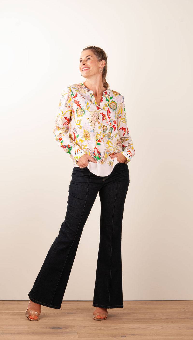 Herzensangelegenheit Bluse Puder | Multicolor Große Rabatte