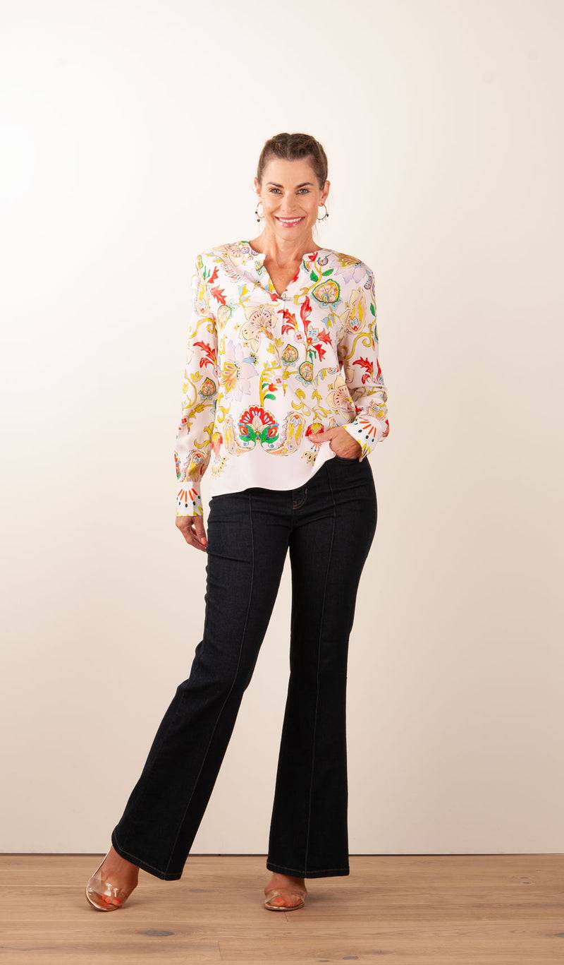 Herzensangelegenheit Bluse Puder | Multicolor Große Rabatte