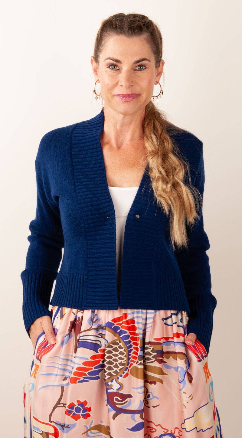 Herzensangelegenheit Strickjacke Blau