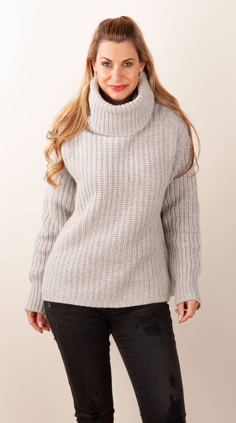 Simone Bruns Pullover Melange Grau Sonderangebote