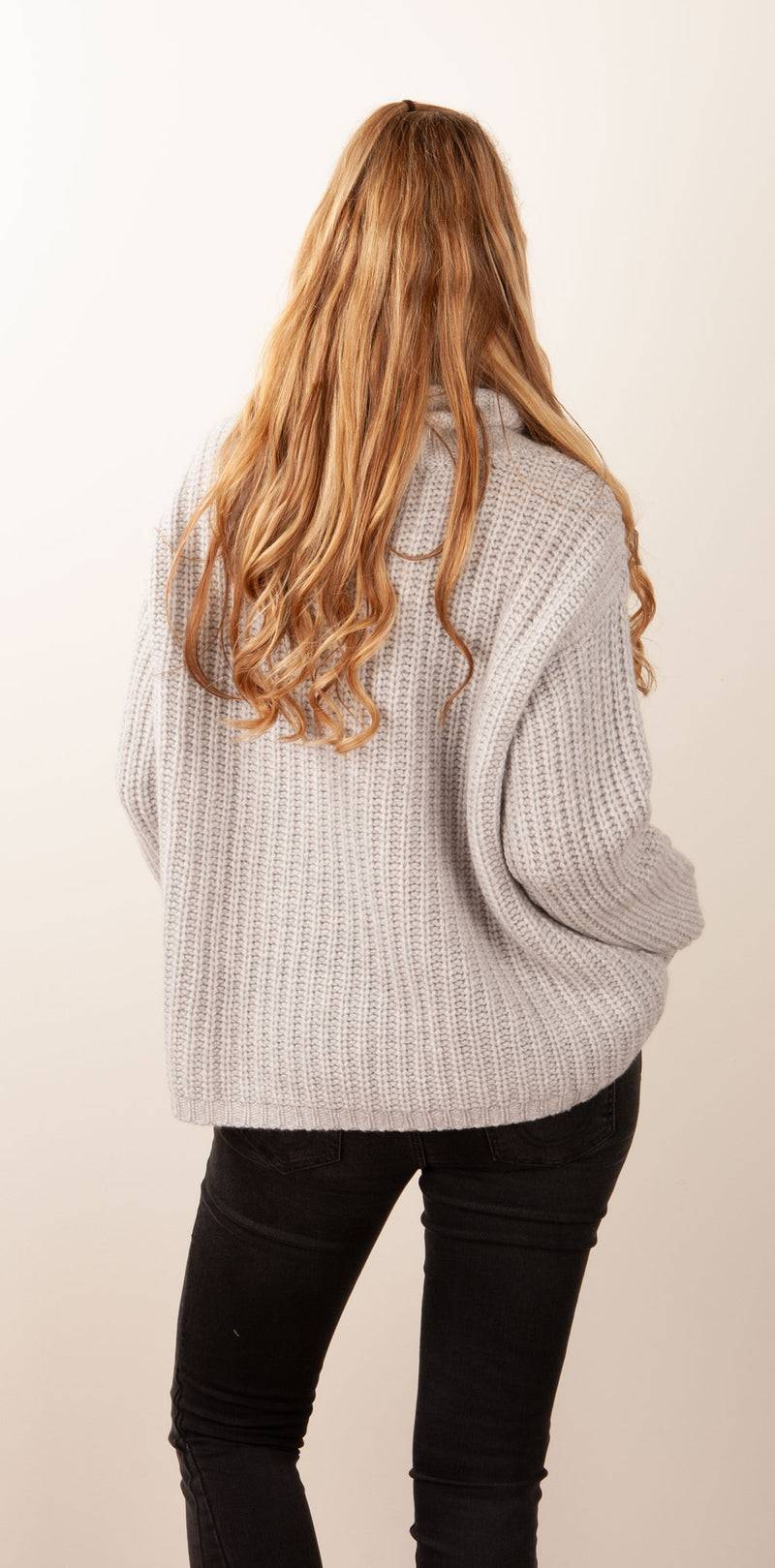Simone Bruns Pullover Melange Grau Sonderangebote