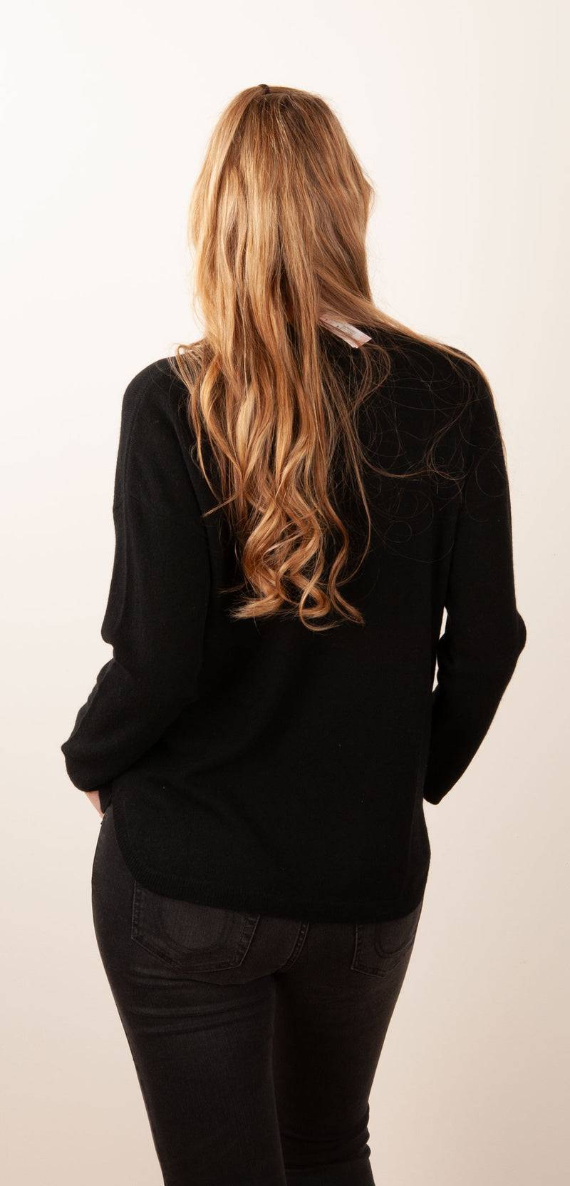 Blossom & Co. Kaschmir Pullover Schwarz Bis zu 60% Rabatt