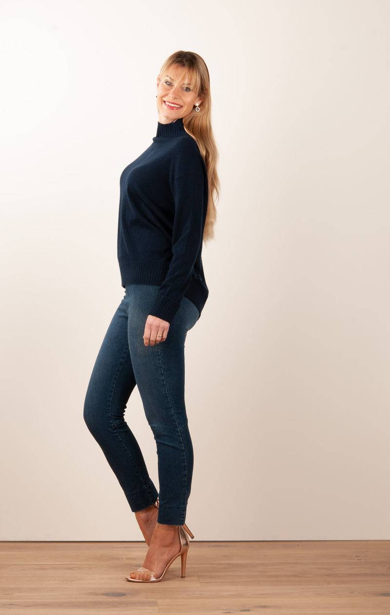 fleur Kaschmir Pullover Dunkelblau 2025