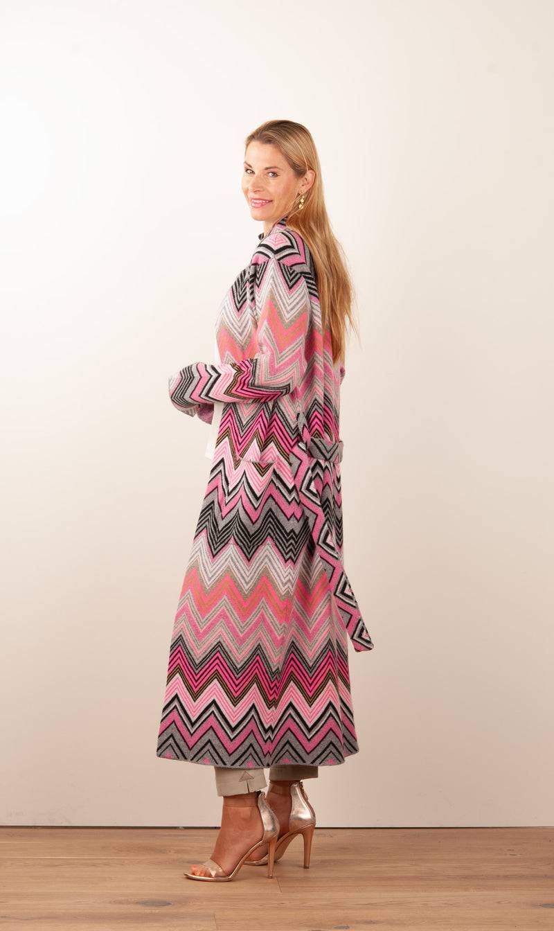Simone Bruns Mantel Beige | Pink | Multicolor Cyber Monday