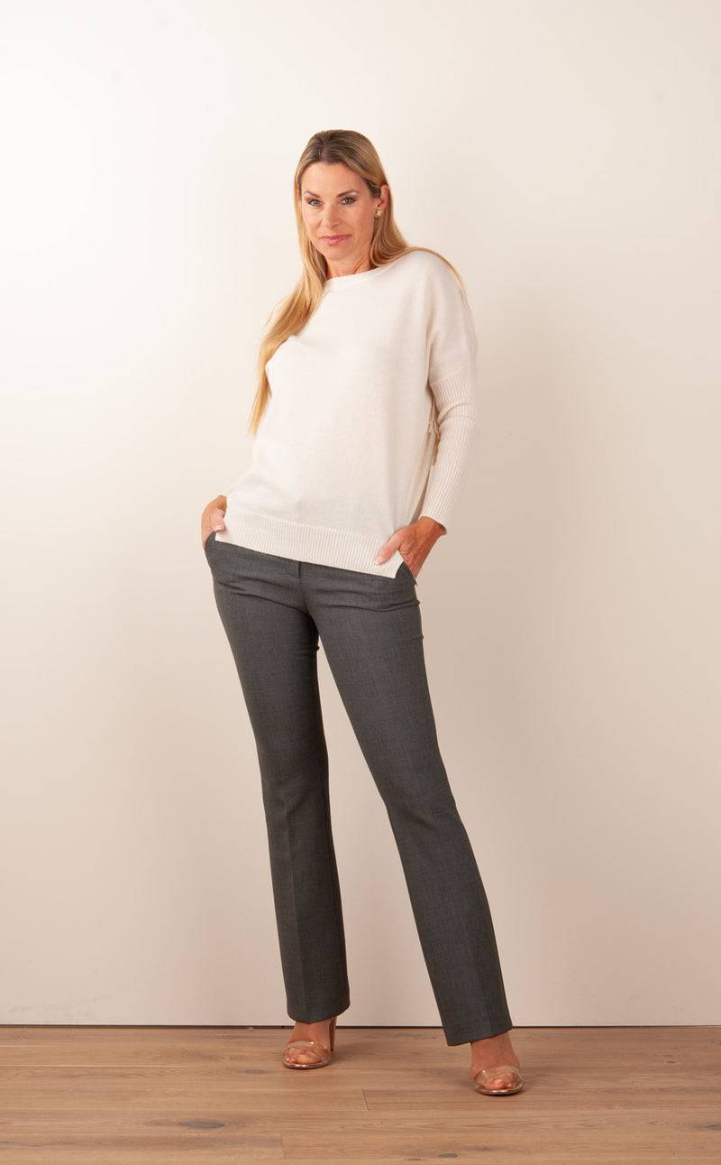 Seductive Hose „Caro“ Melange Grau Online Outlet