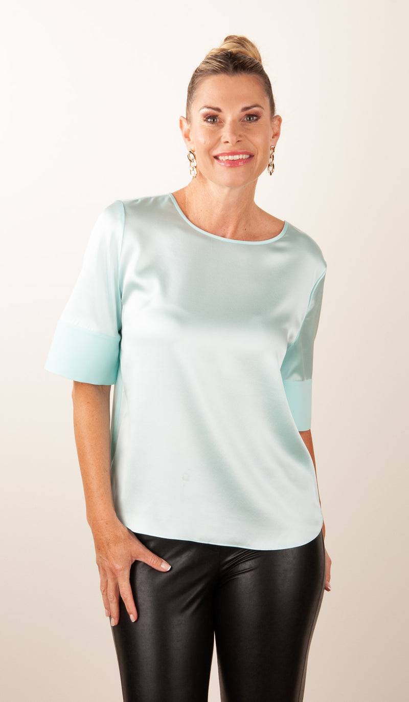 Herzensangelegenheit Blusenshirt Mint Bis zu 50% Rabatt