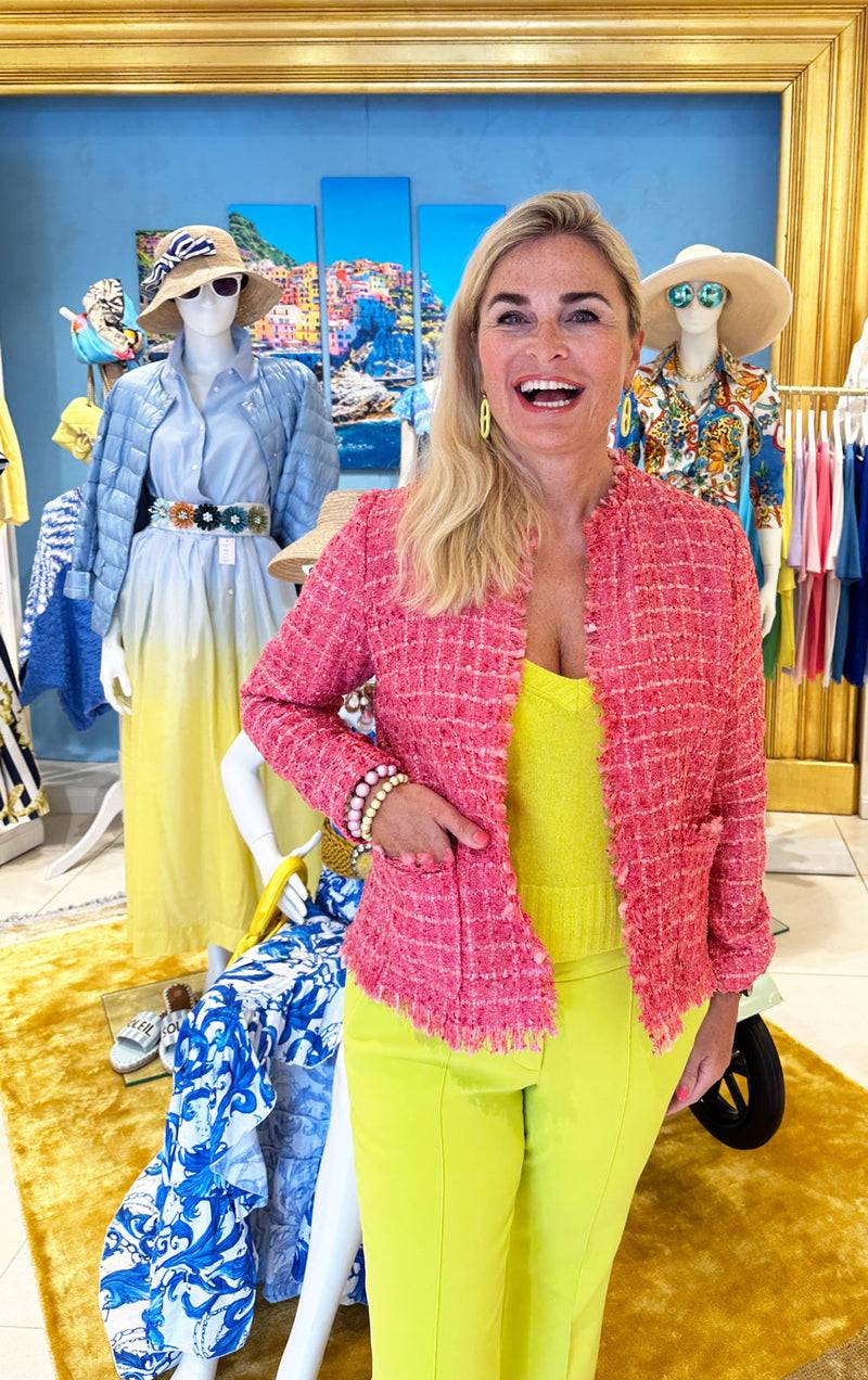 fleur Bouclé Jacke Koralle Clearance-Verkauf