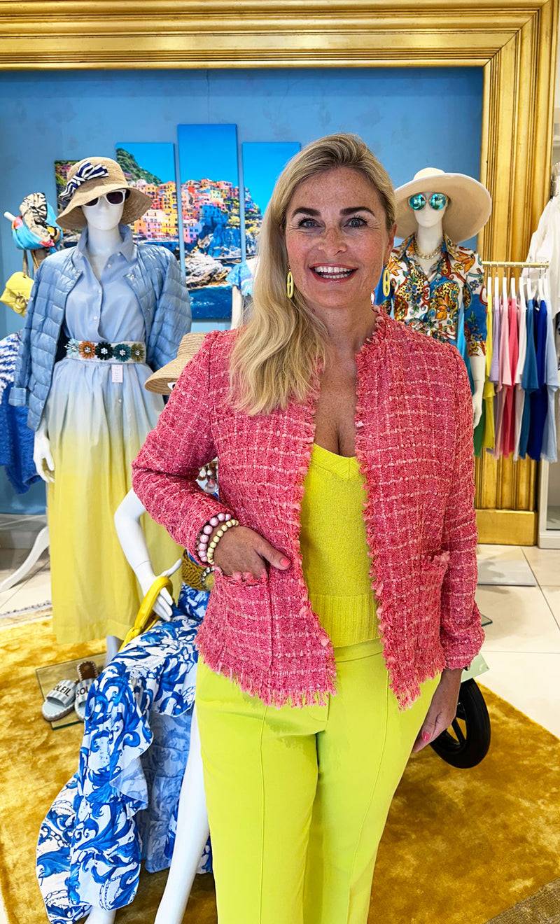 fleur Bouclé Jacke Koralle Clearance-Verkauf