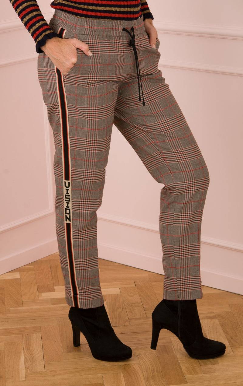 Cambio Hose „Kiki“ Beige | Rot | Schwarz 50% Rabatt für begrenzte Zeit