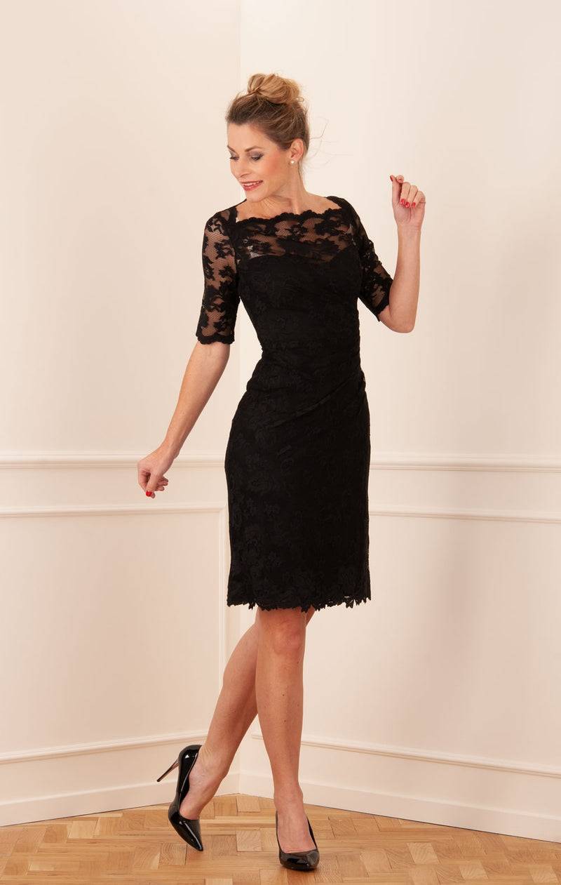 Olvi´s Spitzenkleid Schwarz Sonderangebot