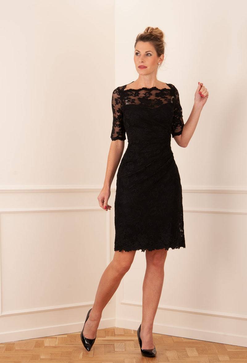 Olvi´s Spitzenkleid Schwarz Sonderangebot