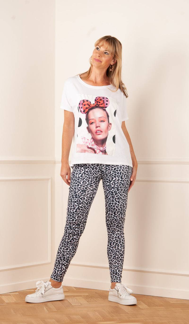 Candy Leggings „Leo“ Weiß | Taupe | Schwarz VIP-Rabatte
