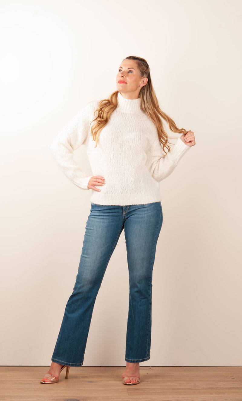 Kitted in Cashmere Kaschmir Pullover Offwhite Zeitbegrenzte Promotion
