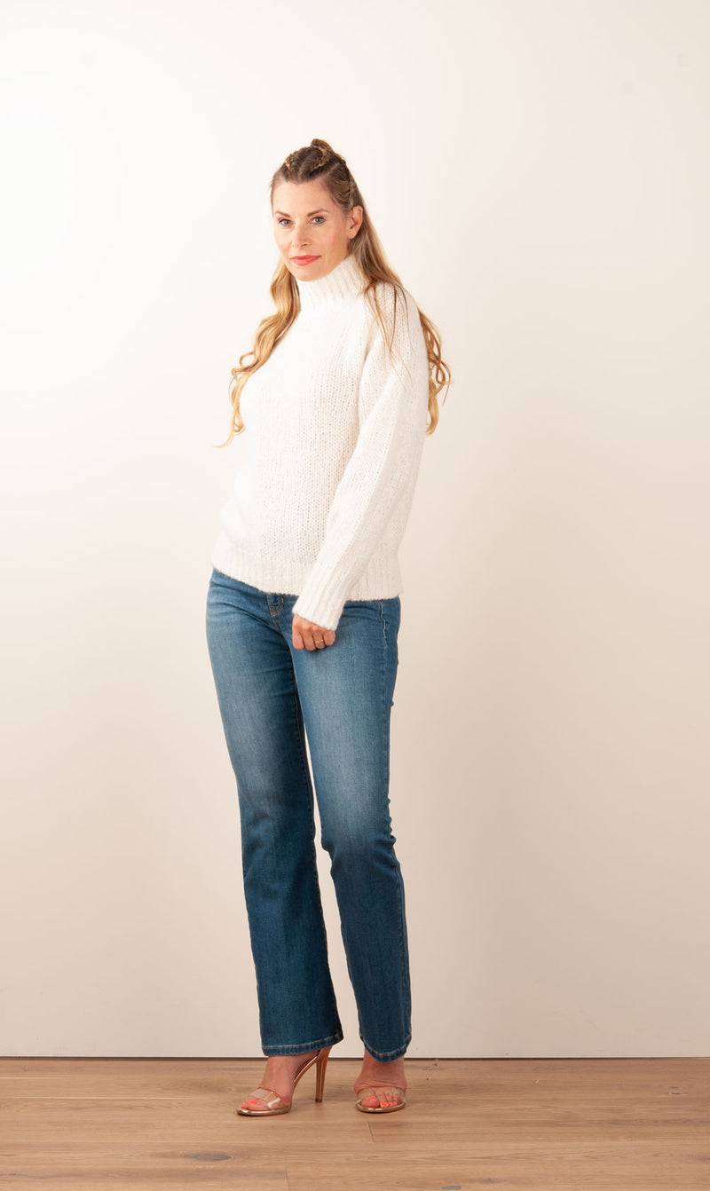 Kitted in Cashmere Kaschmir Pullover Offwhite Zeitbegrenzte Promotion