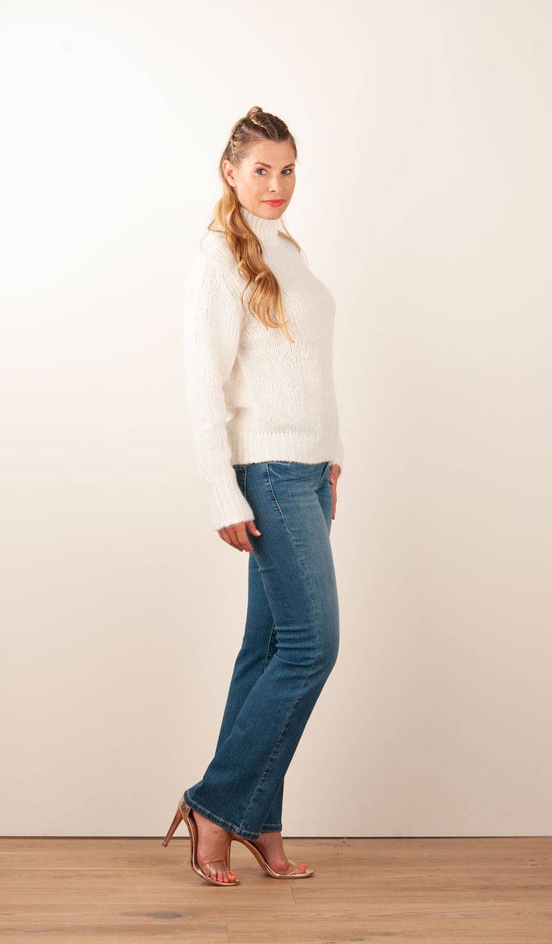 Kitted in Cashmere Kaschmir Pullover Offwhite Zeitbegrenzte Promotion