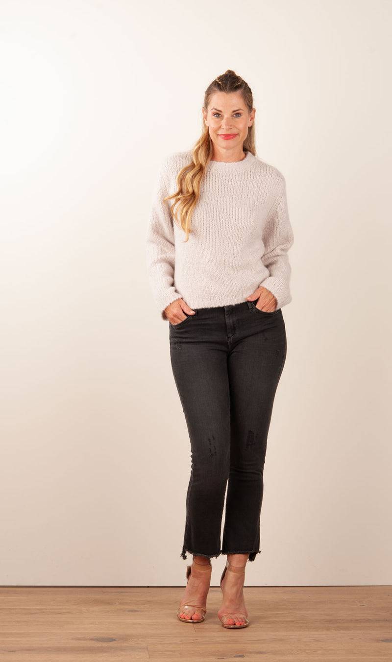 Kitted in Cashmere Kaschmir Pullover Hellbeige Vierteljährliche Förderung