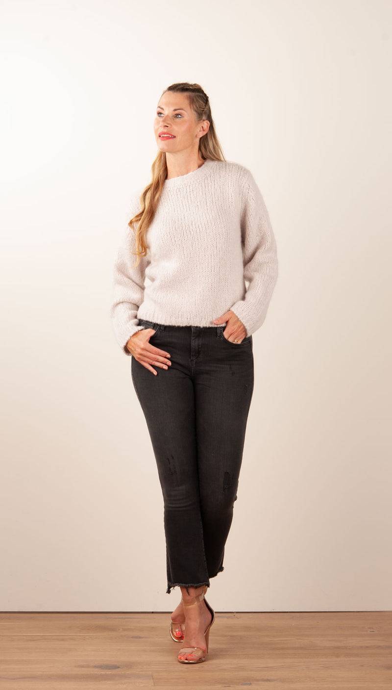 Kitted in Cashmere Kaschmir Pullover Hellbeige Vierteljährliche Förderung