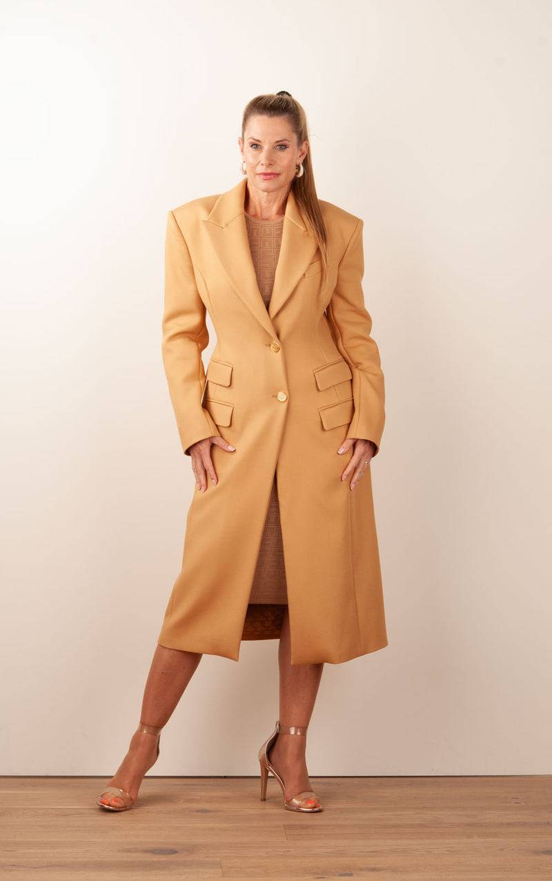 Elisabetta Franchi Mantel Camel Verkauf
