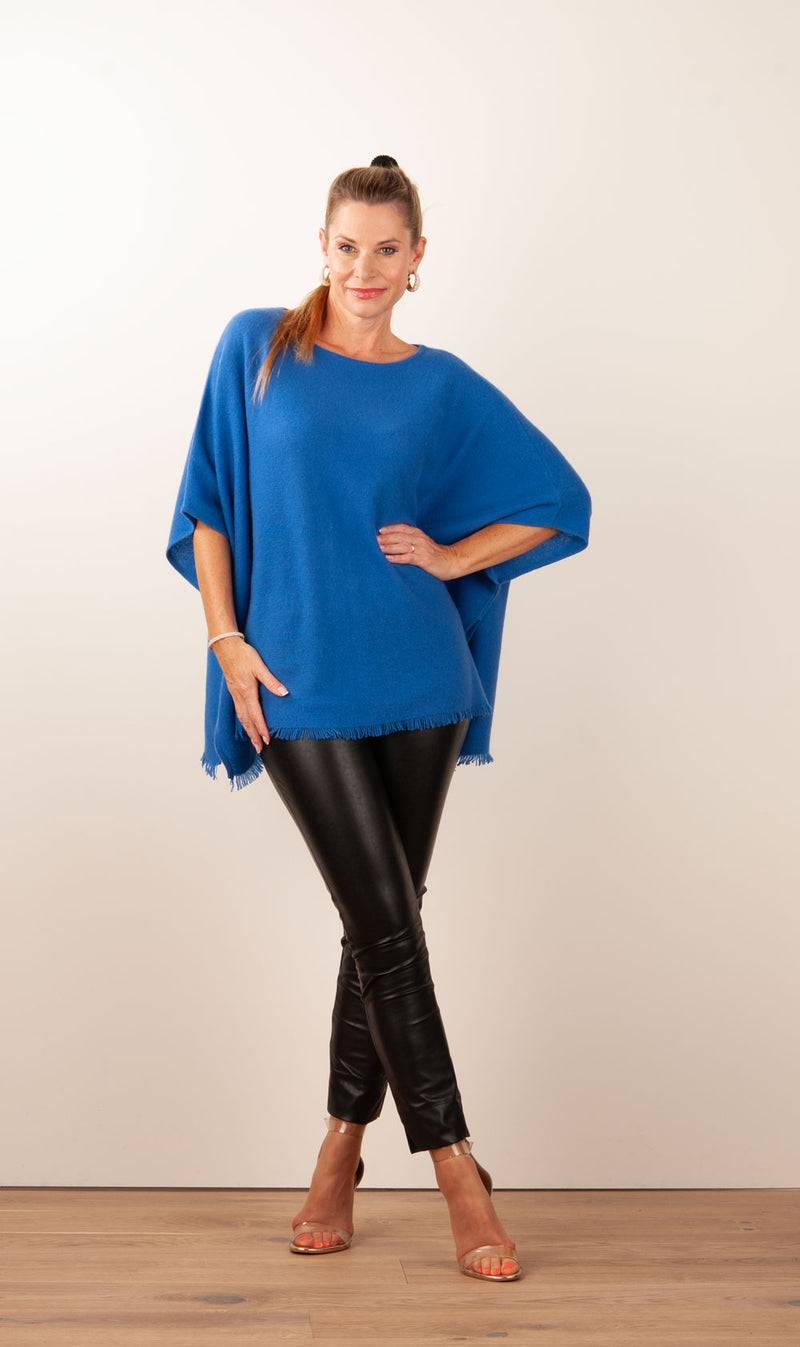 fleur Kaschmir Pullover Blau Blitzverkäufe