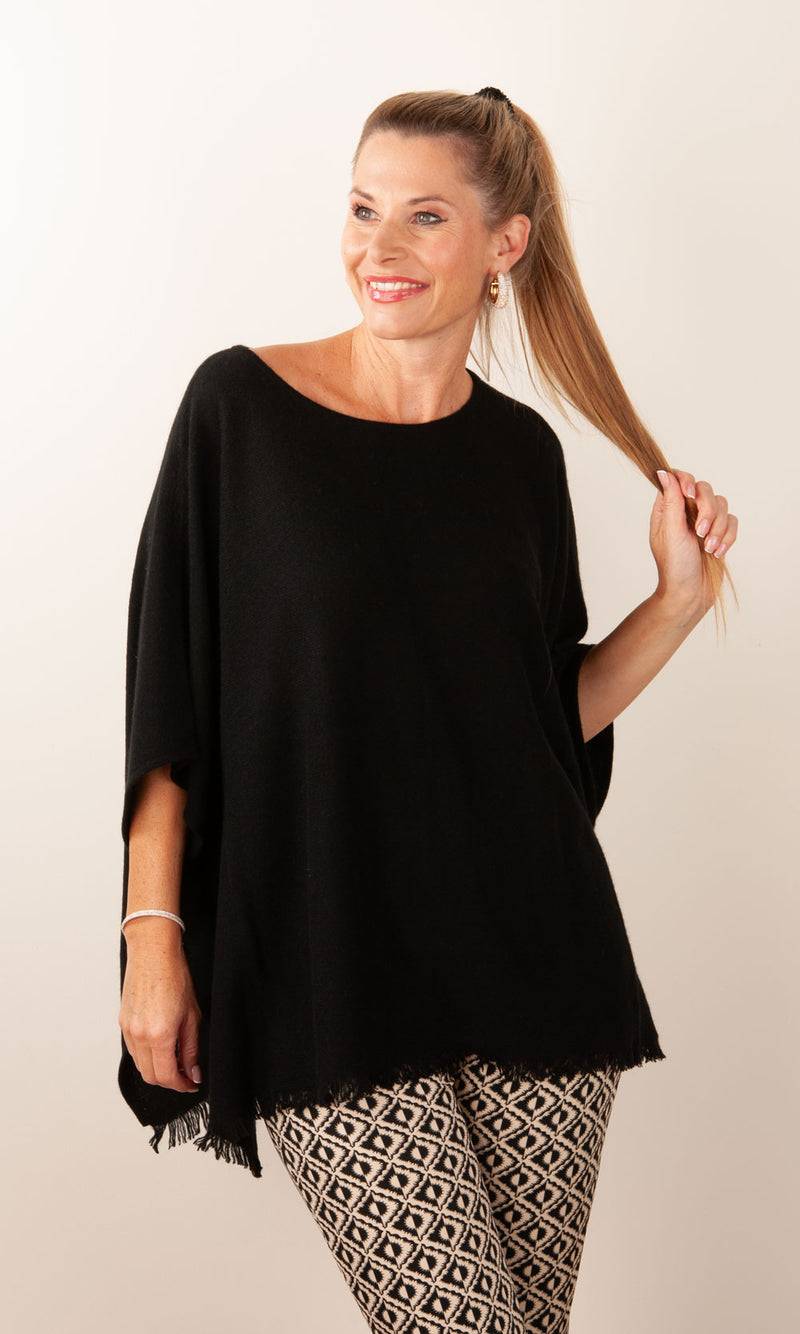 fleur Kaschmir Pullover Schwarz Kostenloser Versand