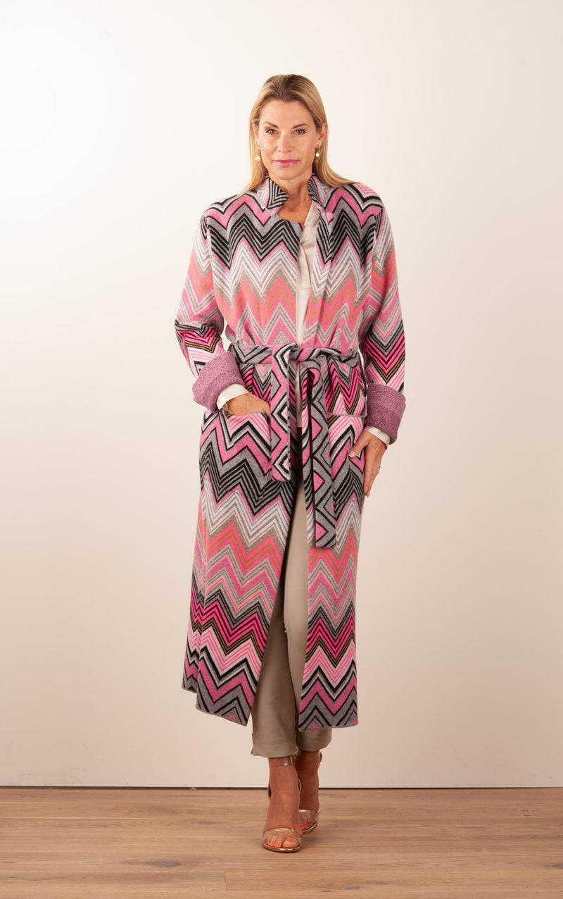 Simone Bruns Mantel Beige | Pink | Multicolor Online Shopping
