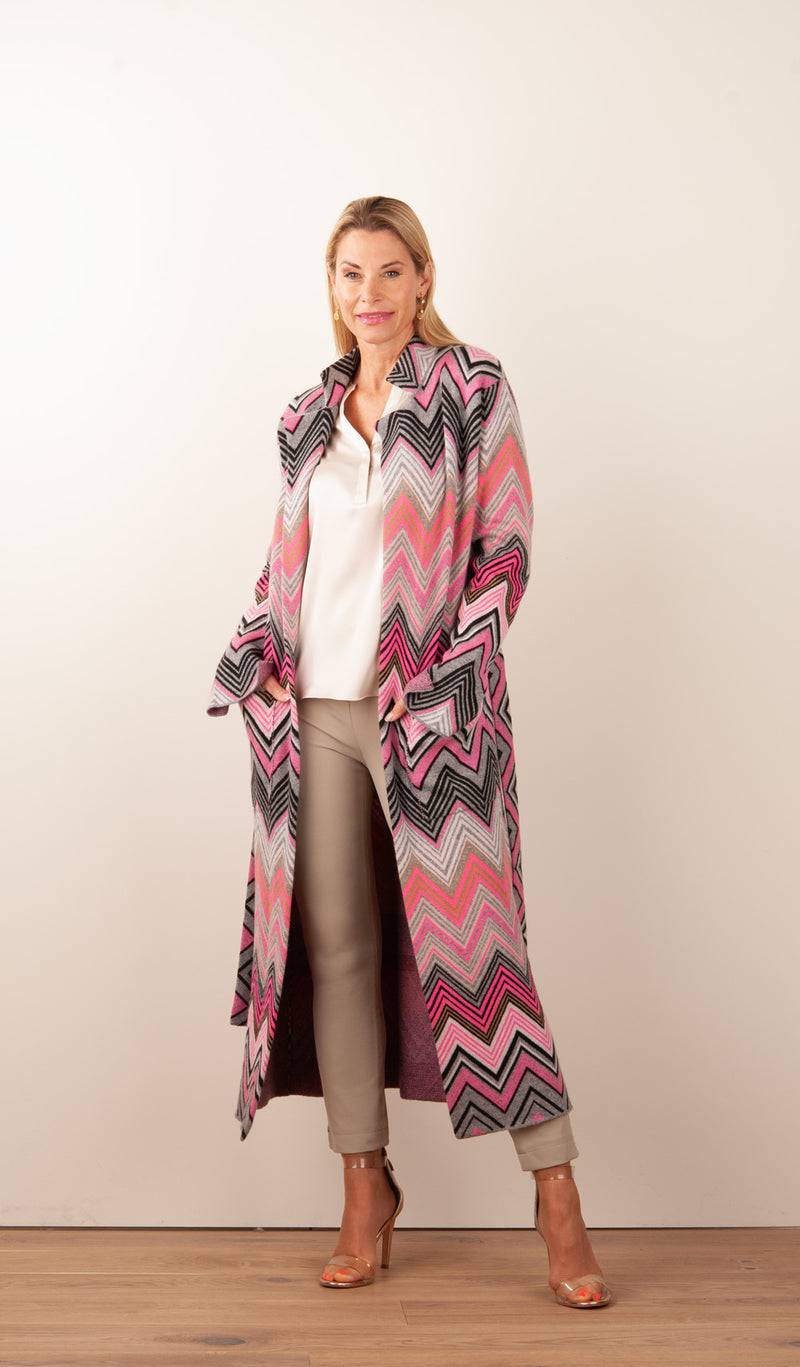 Simone Bruns Mantel Beige | Pink | Multicolor Online Shopping