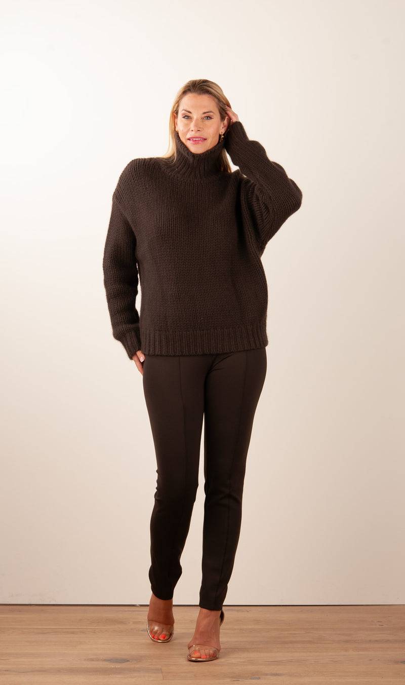 Seductive Hose „Eveline“ Dunkelbraun Preisnachlass