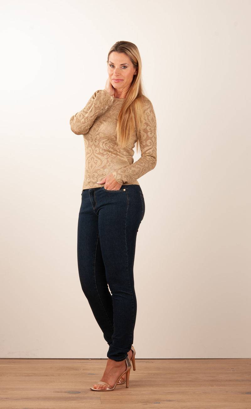 Luisa Spagnoli Pullover Gold Muttertagsangebot