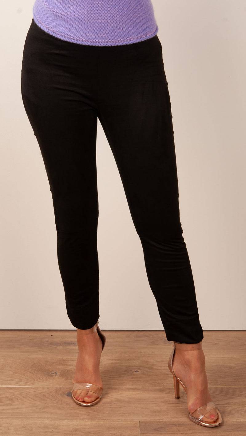 Seductive Velours Hose „Sabrina“ Schwarz