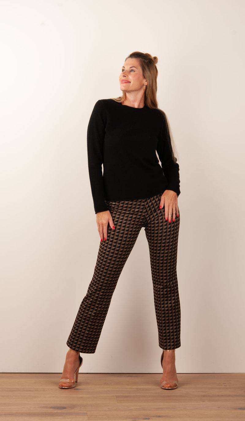 Cambio Hose „Ranee“ Braun | Gold | Schwarz Bis zu 60% Rabatt
