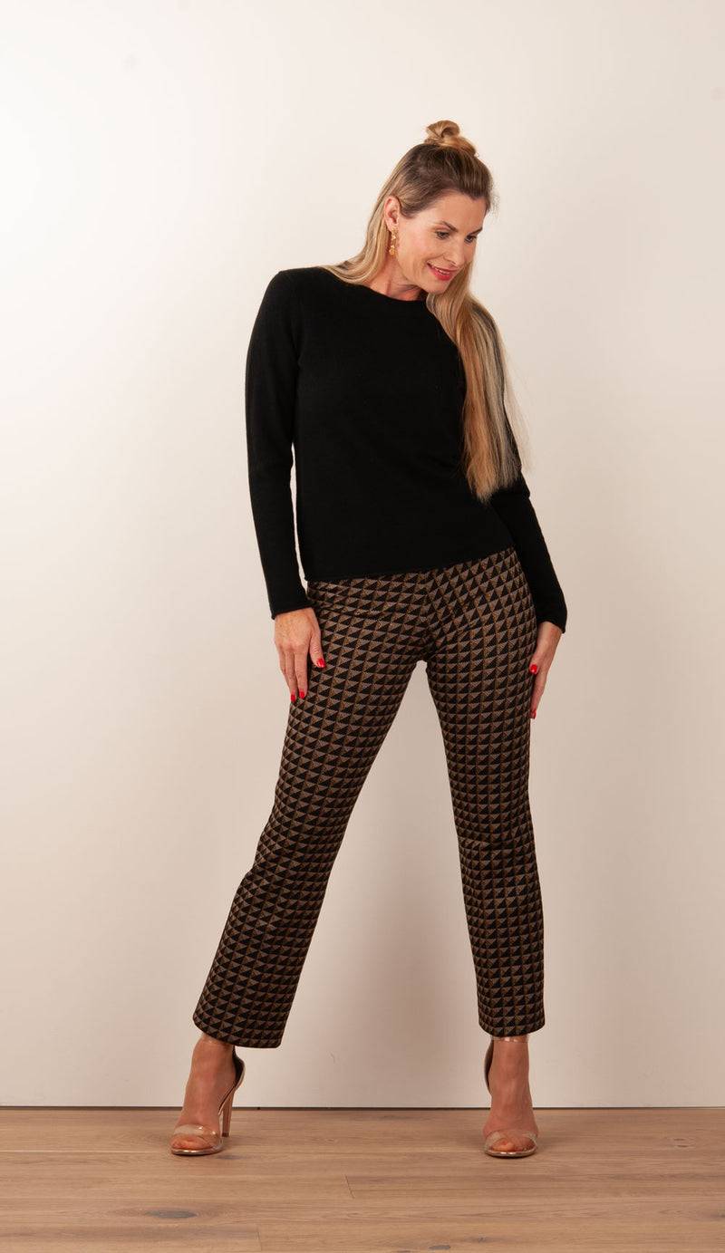 Cambio Hose „Ranee“ Braun | Gold | Schwarz Bis zu 60% Rabatt