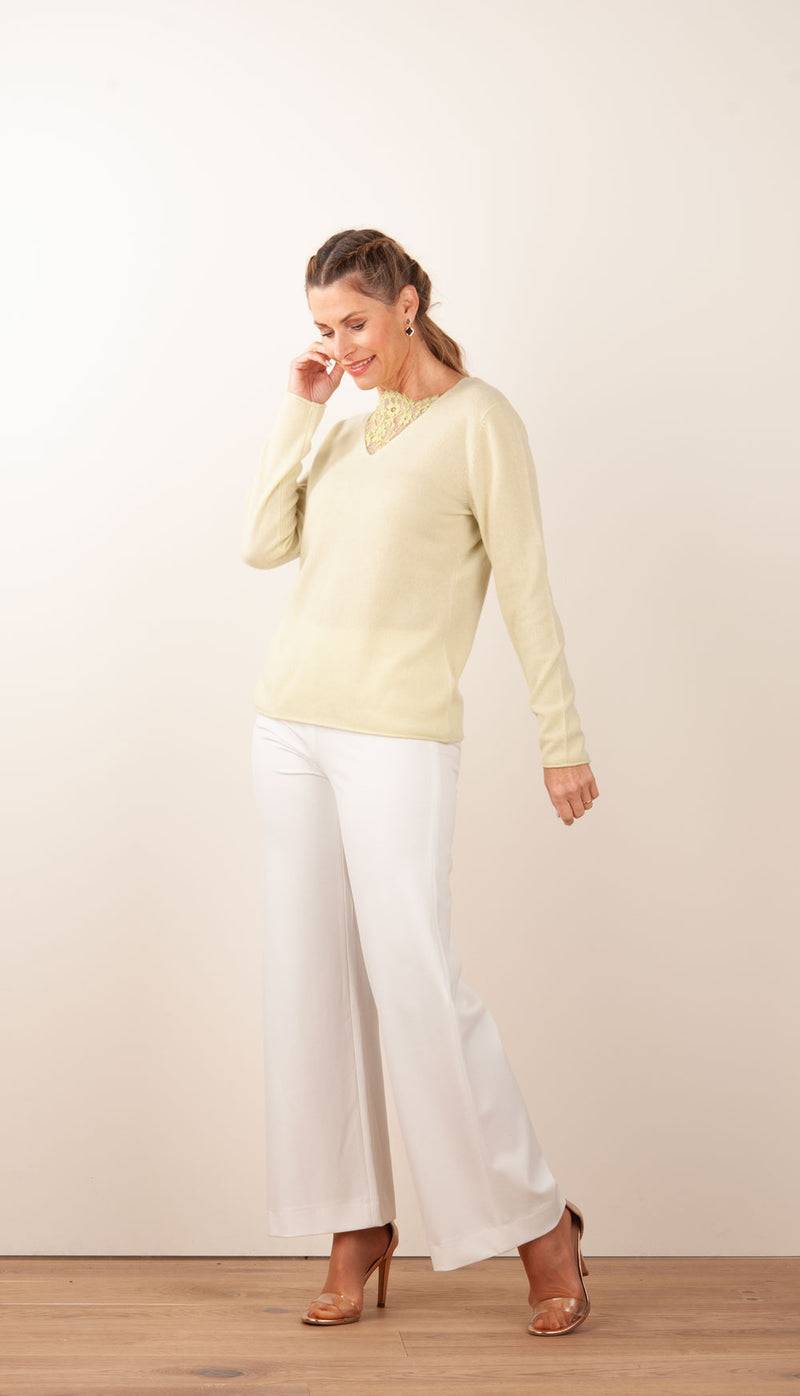 Herzensangelegenheit Kaschmir Pullover Lime Riesige Rabatte