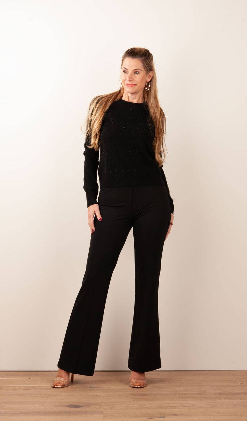 fleur Pullover „Strass“ Schwarz 2025