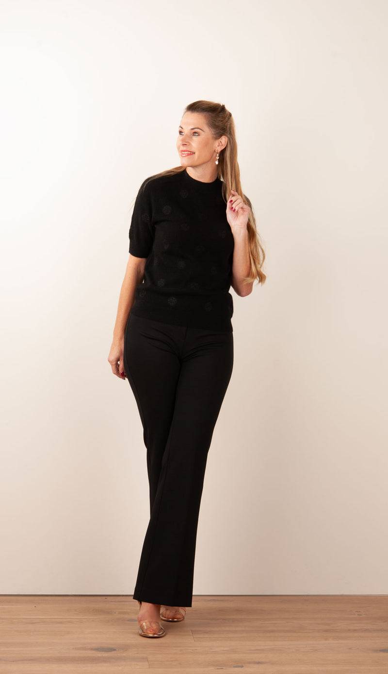 fleur Pullover „Tupfen“ Schwarz Outlet