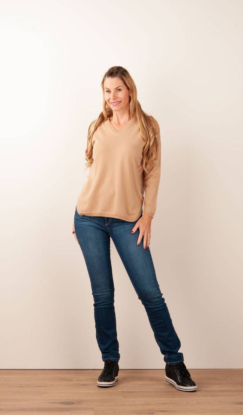Blossom & Co. Kaschmir Pullover Camel Angebote