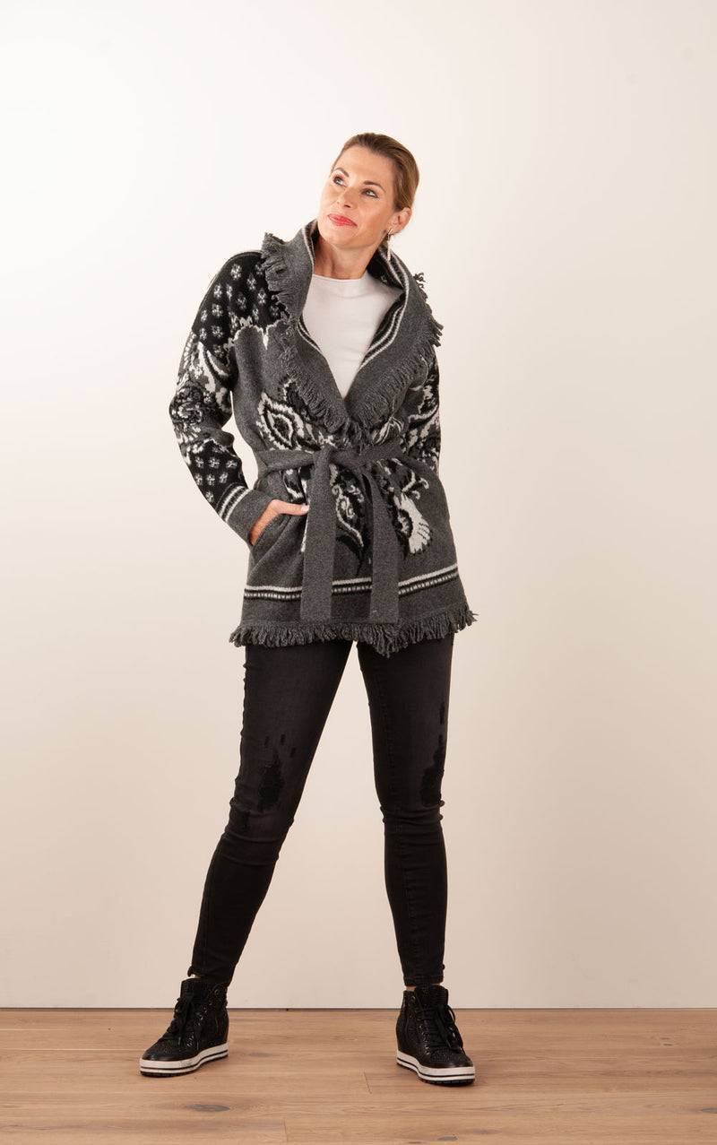 Hale Bob Jacke Grau | Schwarz Günstiger Verkauf
