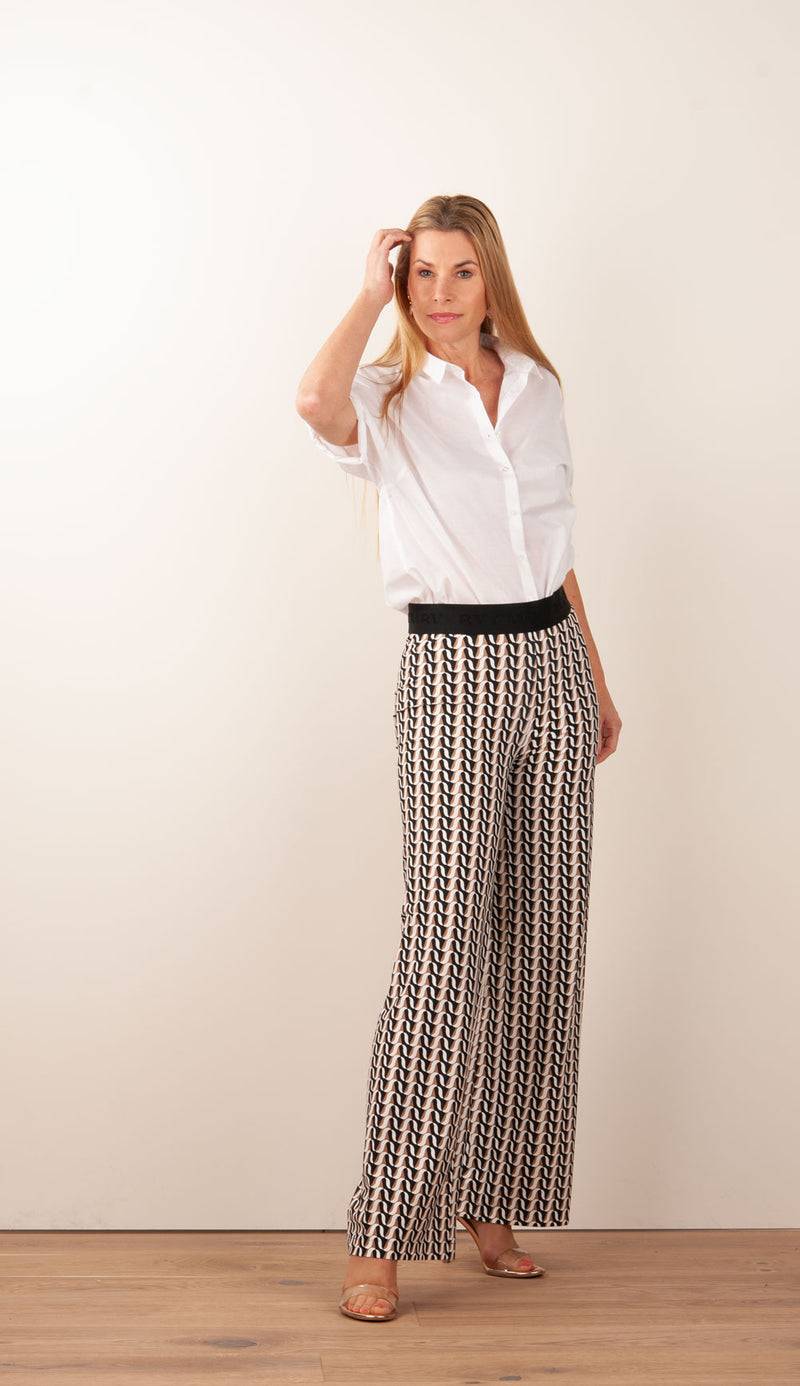 Cambio Hose „Allison“ Creme | Beige | Schwarz Heißer Verkauf