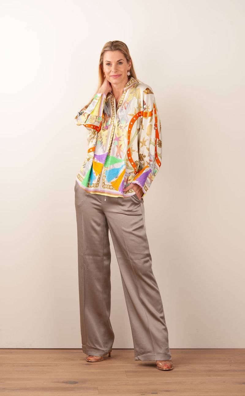 Cambio Hose „Avril“ Taupe Top Angebot