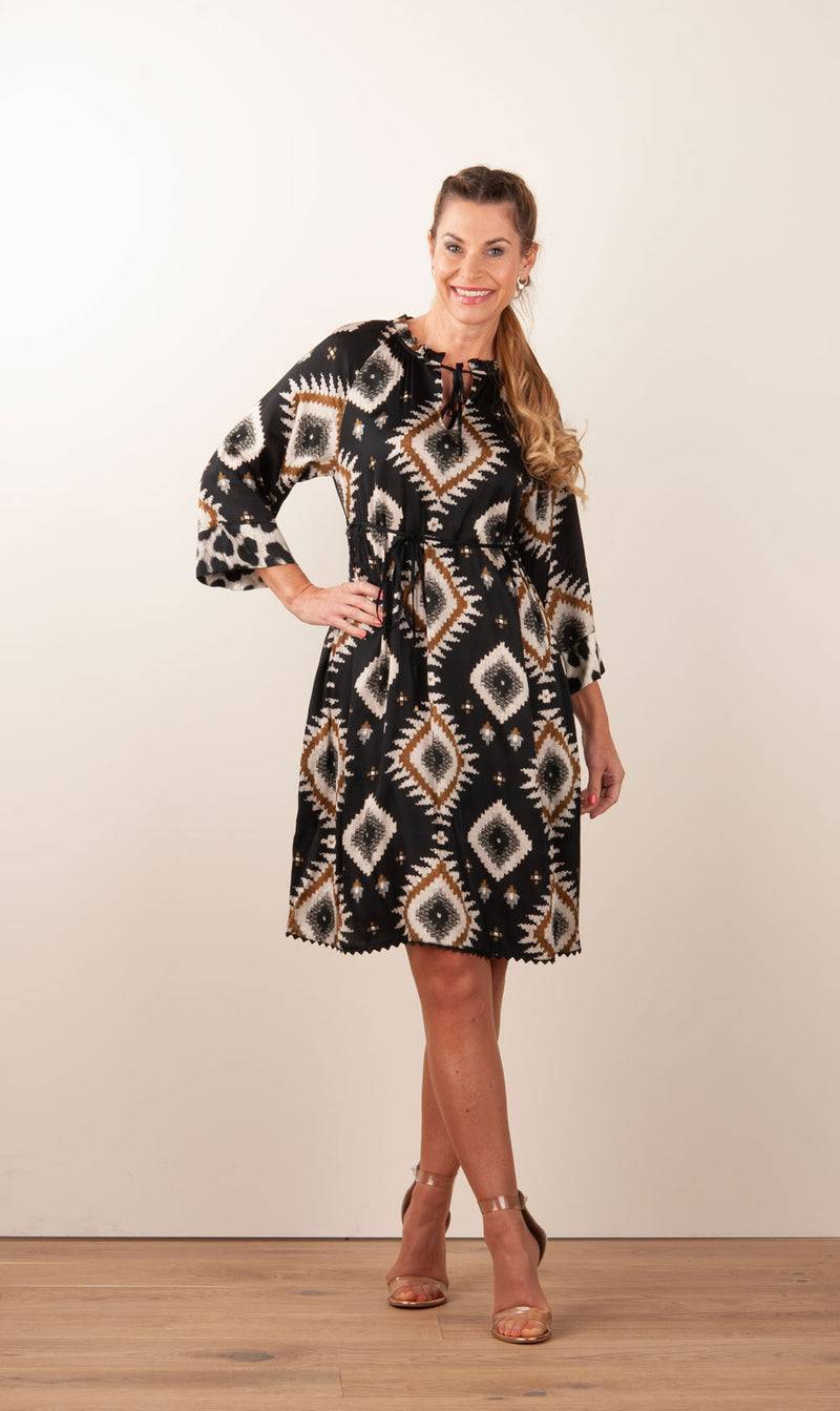 Grace Kleid Schwarz | Multicolor Saisonale Angebote