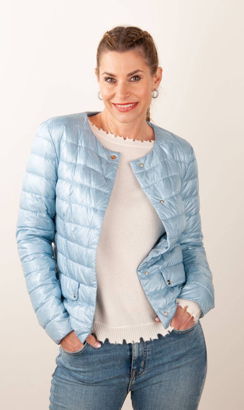 Herno Leichte Daunenjacke Hellblau Zeitbegrenzte Promotion