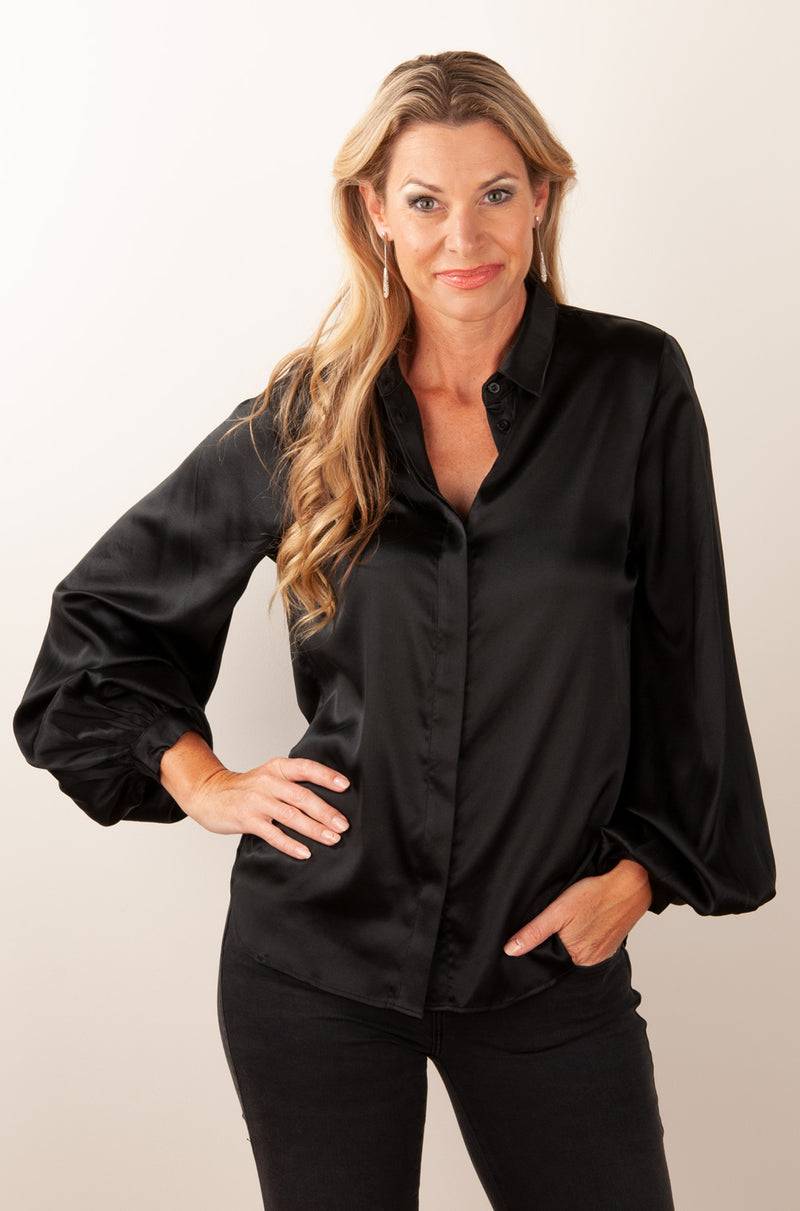 Charlotte Sparre Bluse Schwarz Blitzverkäufe