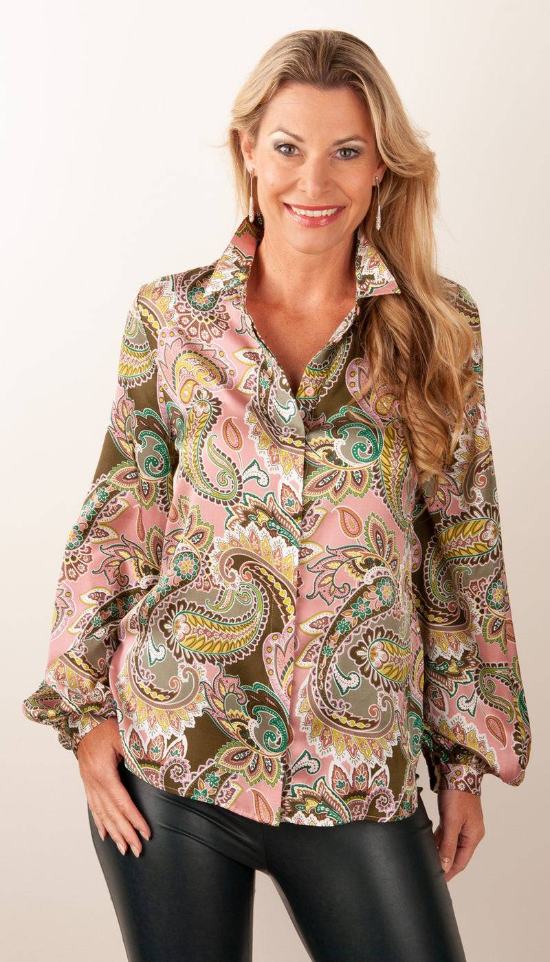 Charlotte Sparre Bluse „Paisley“ Multicolor Kostenloser Versand
